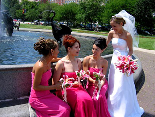 pink chic wedding